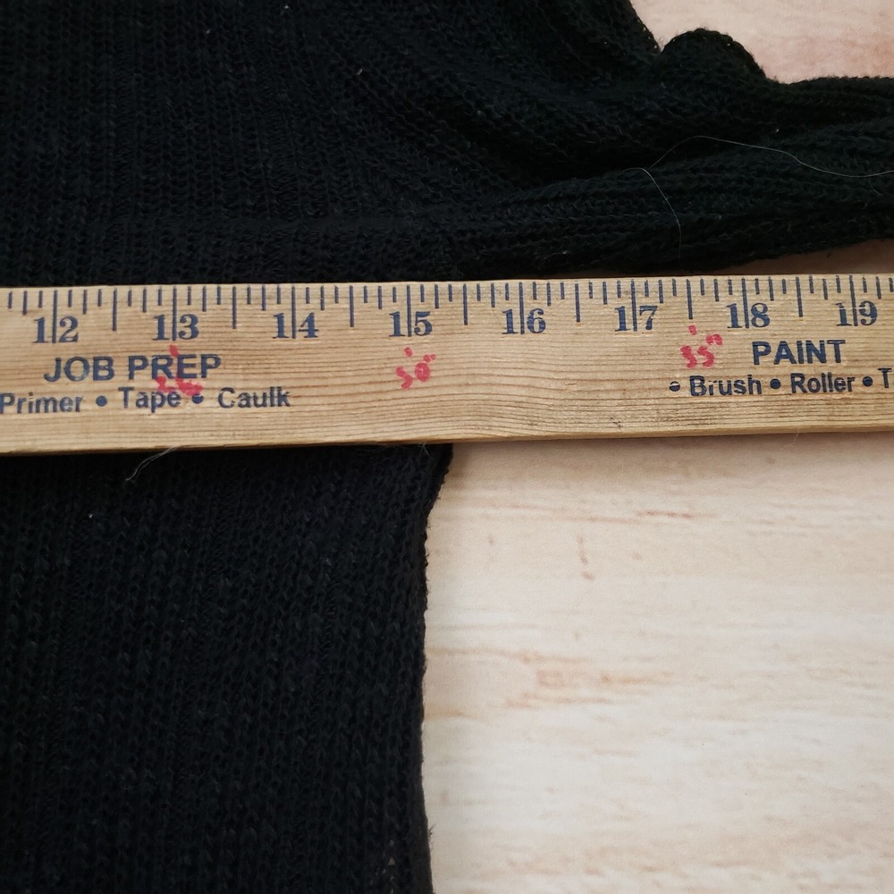 Express Shirt Womens Extra Small Black Long Sleeve‎ Lightweight Knit Lace Sides - Picture 6 of 11